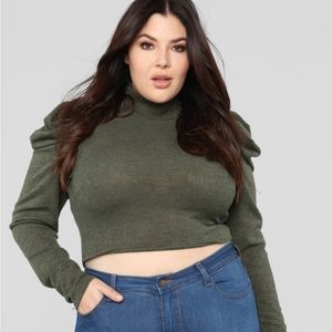 Fashion Nova Olive Top